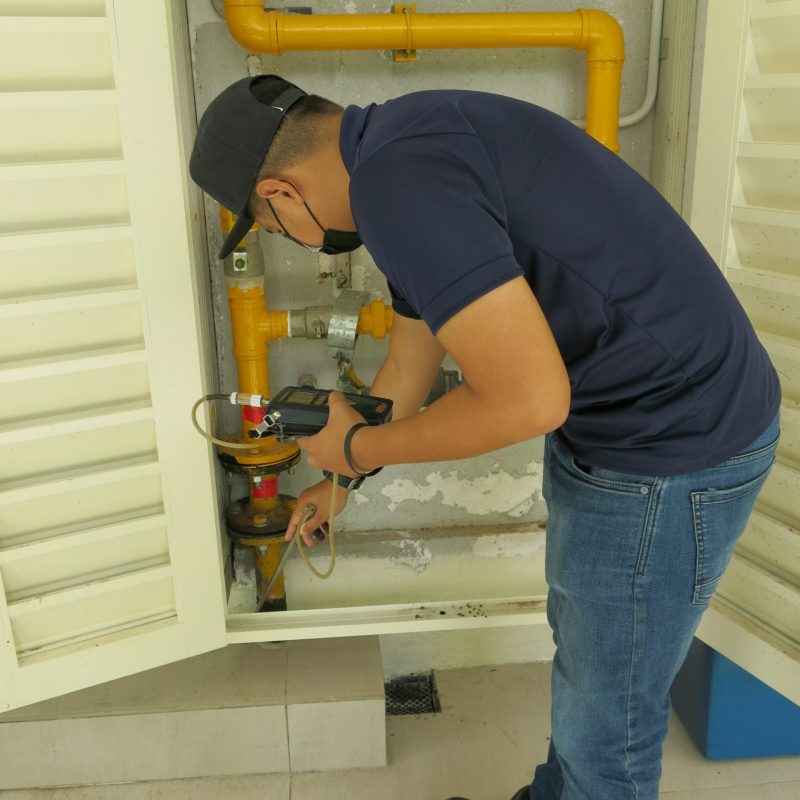 Gas leak inspection
