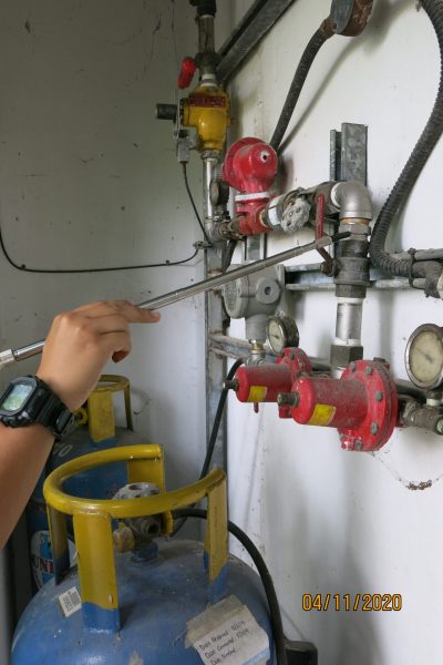 LPG Gas leak inspection